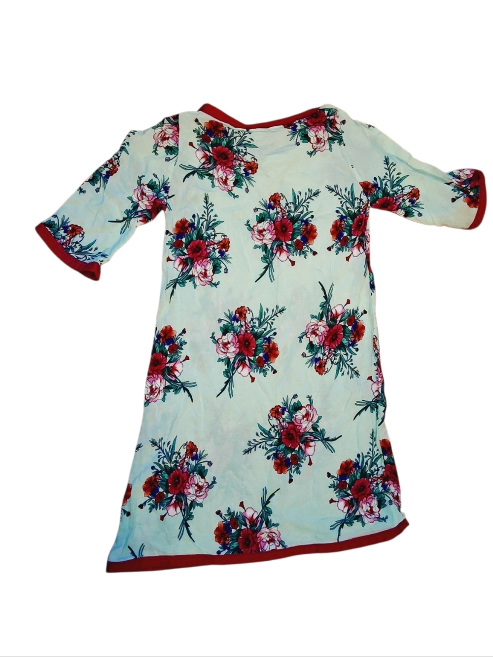 Girls Aboriginal Dress With Ribbon Shawl 4592 - Picture 3 of 5